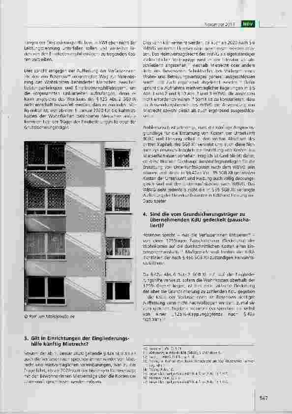 Vorschauseite 3: Die Finanzierung der Unterkunftskosten in „besonderen Wohnformen nach dem BTHG