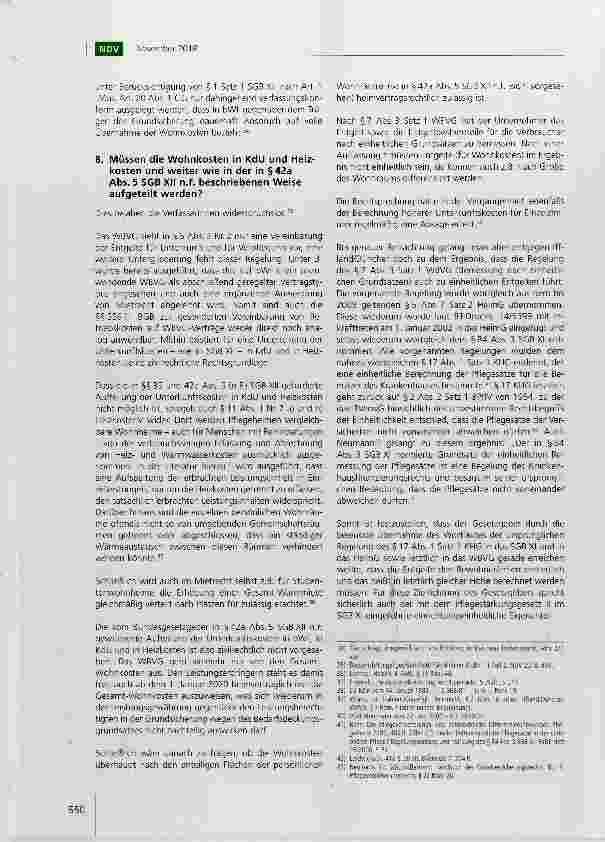 Vorschauseite 6: Die Finanzierung der Unterkunftskosten in „besonderen Wohnformen nach dem BTHG