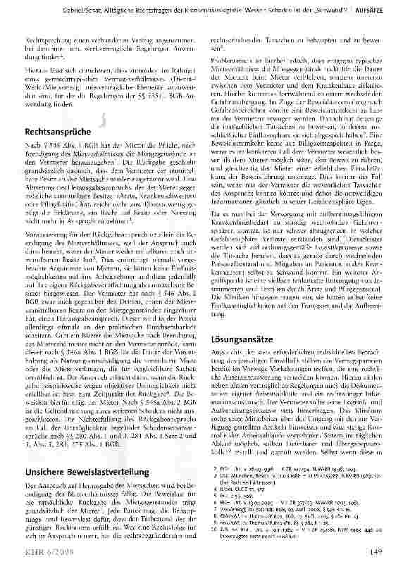 Vorschauseite 2: Alltägliche Rechtsfragen der Krankenhauslogistik: Wessen Schaden ist der „Schwund?