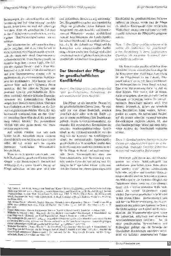 Vorschauseite 2: Pflege im Spannungsfeld gesellschaftlicher Widersprüche Folgerungen für die Ausbildung