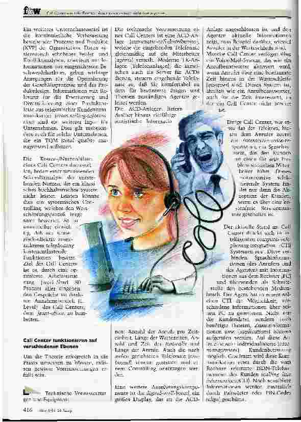 Vorschauseite 2: Call Center - nur die Krankenhäuser haben es noch nicht läuten gehört Mehr Kundenorientierung durch moderne Telekommunikation
