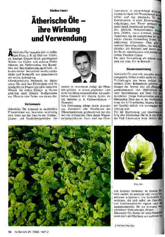 Vorschauseite 1: Ätherische Öle Ihre Wirkung und Verwendung