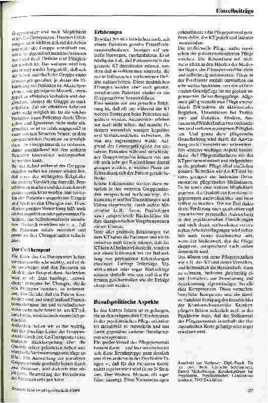 Vorschauseite 4: Kognitives Training in der Hand des Pflegepersonals