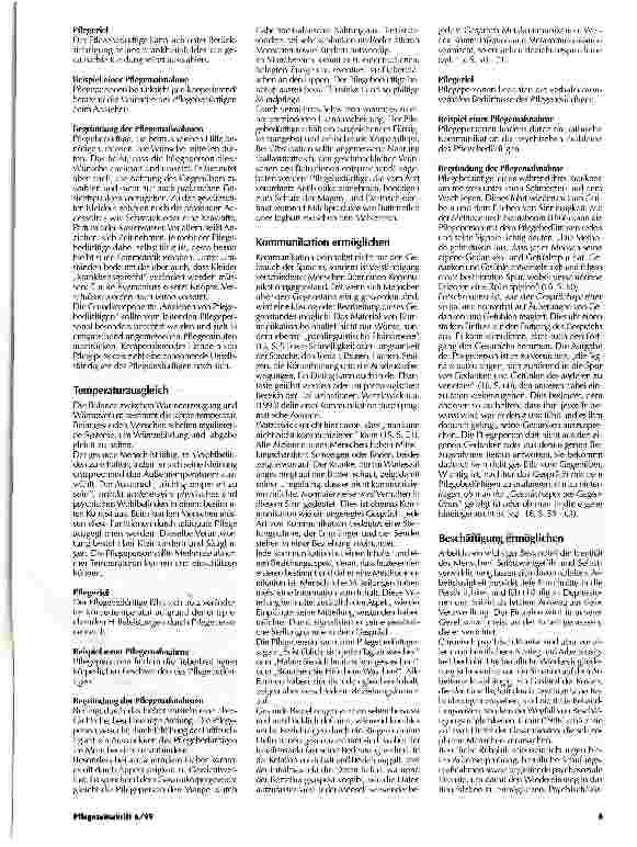 Vorschauseite 4: Pflegesequenzen als Grundlage von Qualitätssicherung Praxisbezogene Weiterentwicklung und Ausführung der Grundbedürfnisse nach Henderson