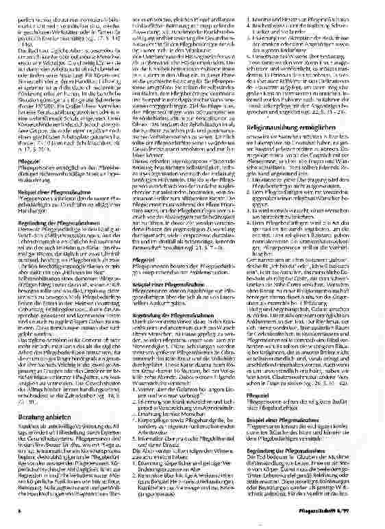 Vorschauseite 5: Pflegesequenzen als Grundlage von Qualitätssicherung Praxisbezogene Weiterentwicklung und Ausführung der Grundbedürfnisse nach Henderson