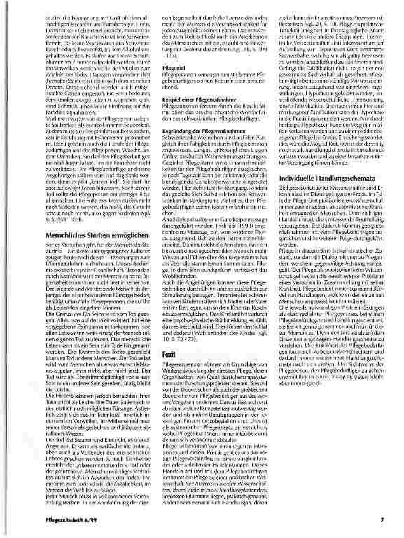 Vorschauseite 6: Pflegesequenzen als Grundlage von Qualitätssicherung Praxisbezogene Weiterentwicklung und Ausführung der Grundbedürfnisse nach Henderson