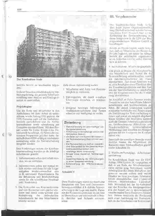 Vorschauseite 2: Integration von Textund Datenverarbeitung - Einführungsbericht am Beispiel des Stadtkrankenhauses Stade