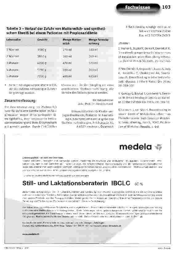 Vorschauseite 4: Stillen bei Kindern mit angeborenen StoffwechselstörungenAuch - oder gerade - Kinder mit angeborenen Stoffwechselstörungen profitieren von Muttermilch bzw. Stillen!