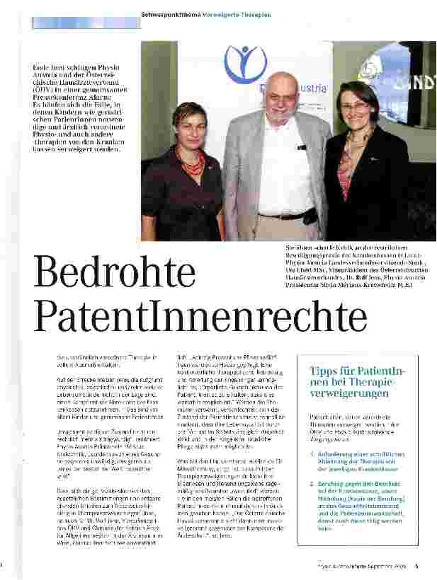 Vorschauseite 1: Bedrohte Patentinnenrechte