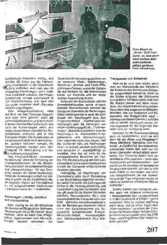 Vorschauseite 2: Datenverarbeitung Senioren zwischen Cafeteria und Computer