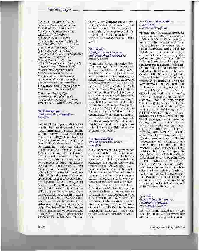 Vorschauseite 2: Die Fibromyalgie -Fiktion oder Faktum?