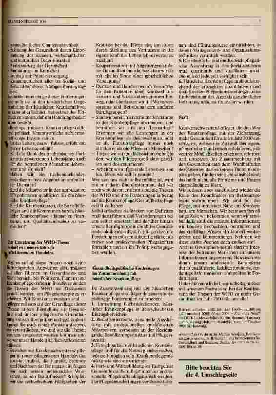 Vorschauseite 2: Bereich ambulante Versorgung
