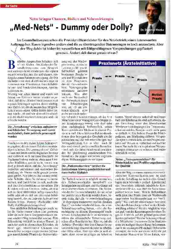 Vorschauseite 1: Med-Nets - Dummy oder Dolly