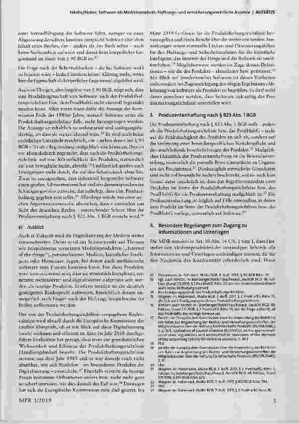 Vorschauseite 3: Software als Medizinprodukt: Haftungsund versicherungsrechtliche Aspekte