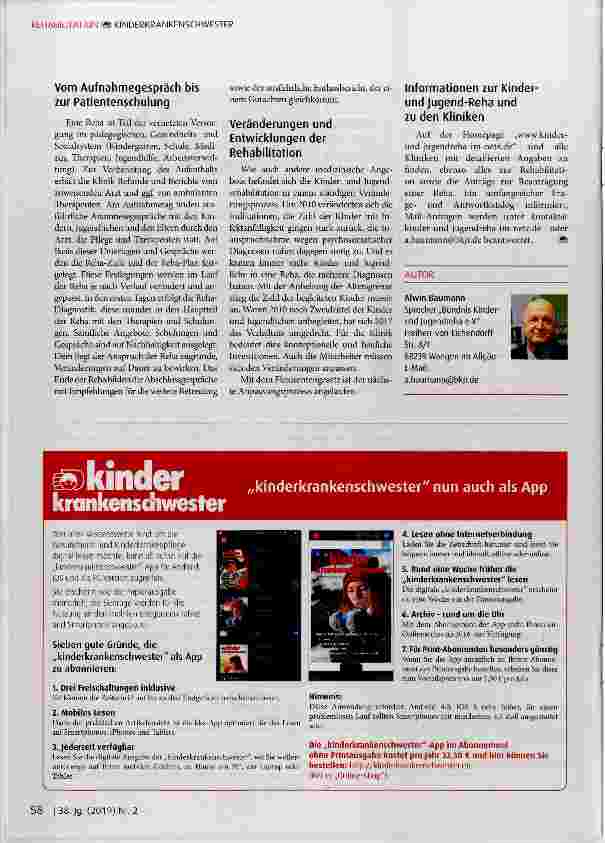Vorschauseite 3: Die Rehabilitation von Kindern und Jugendlichen
