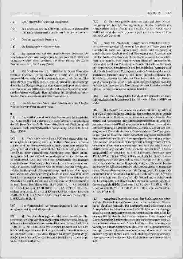 Vorschauseite 2: Krankenversicherungsrecht Voraussetzungen eines Anspruchs des Versicherten auf Versorgung mit Cannabisblüten §31 Abs.6 SGBV, §86b Abs.2 SGG