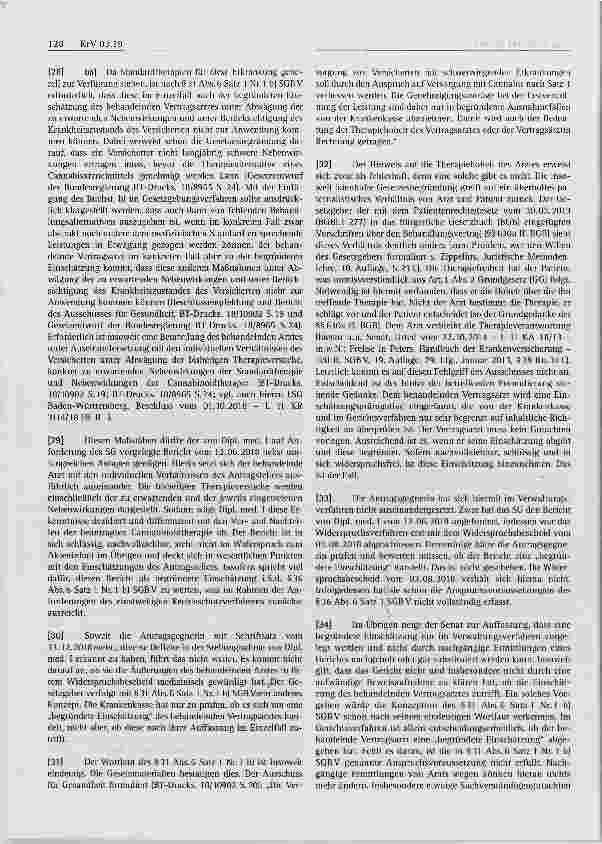 Vorschauseite 3: Krankenversicherungsrecht Voraussetzungen eines Anspruchs des Versicherten auf Versorgung mit Cannabisblüten §31 Abs.6 SGBV, §86b Abs.2 SGG