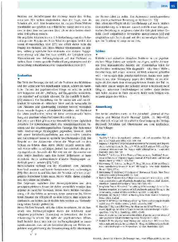 Vorschauseite 6: Ethische Überlegungen zur Verhütung von Suizid in der Psychiatrie