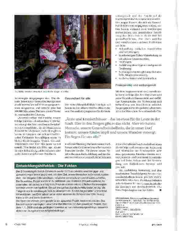 Vorschauseite 3: Gesundheitshelferinnen für Guatemala