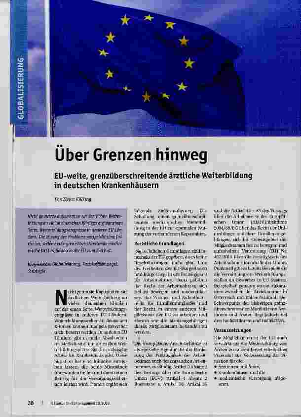 Vorschauseite 1: Über Grenzen hinweg