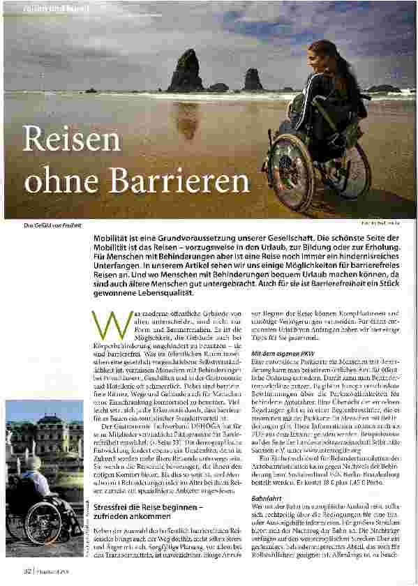 Vorschauseite 1: Reisen ohne Barrieren