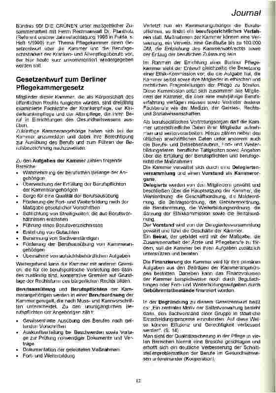 Vorschauseite 2: Pflegekammer