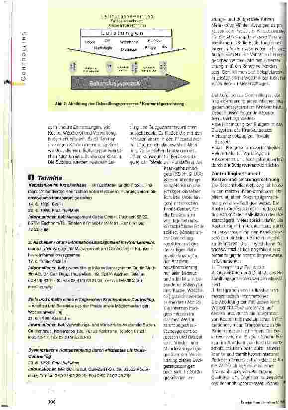 Vorschauseite 3: Controlling als Denkfabrik Strategische und operative Unterstützung für das Krankenhausmanagement
