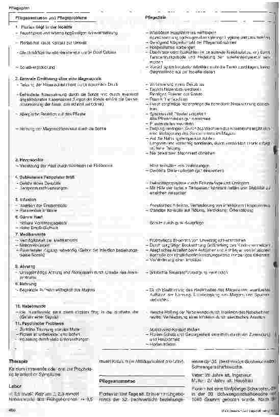 Vorschauseite 2: Pflege eines Frühgeborenen mit Amnioninfektionssyndrom, Hypokalziämie und Ikterus praecox