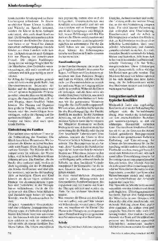 Vorschauseite 2: Über die Arbeit als Bezugsperson auf einer kinderpsychiatrischen Station