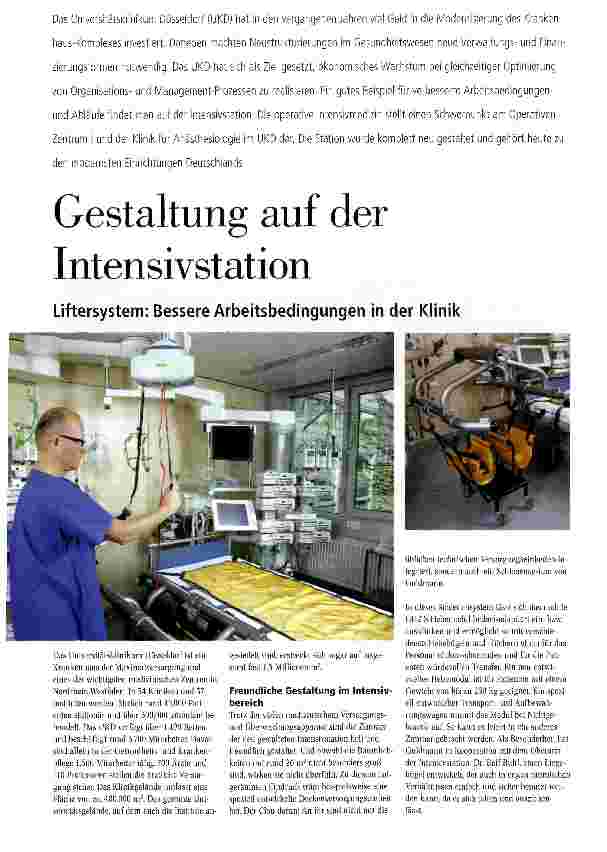 Vorschauseite 1: Gestaltung auf der Intensivstation