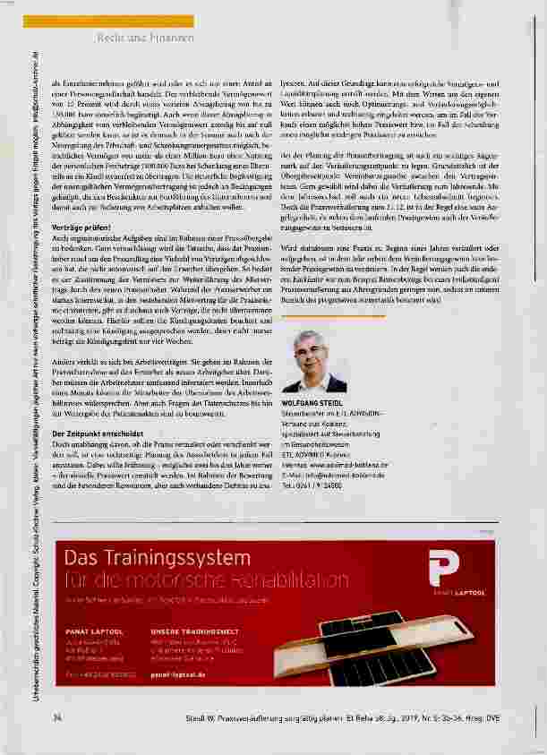 Vorschauseite 2: Praxisveräußerung sorgfältig planen