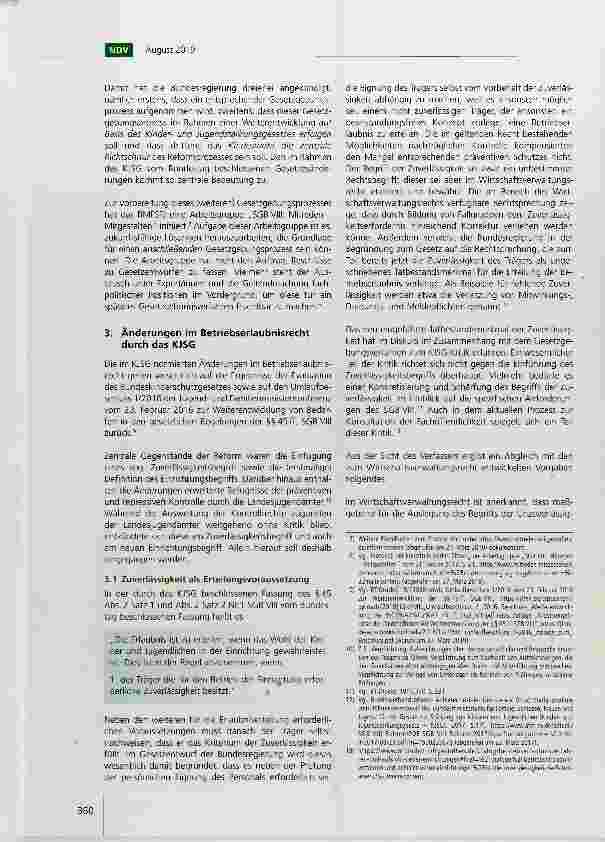 Vorschauseite 2: Aktuelle Rechtsentwicklungen im Bereich des Betriebserlaubnisrechts des SGB VIII