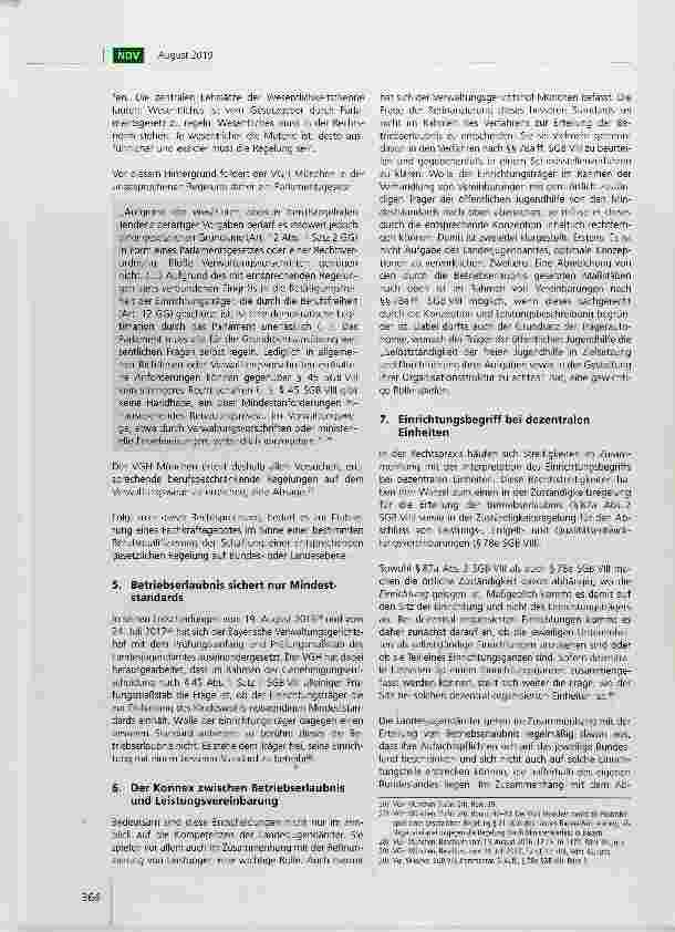 Vorschauseite 6: Aktuelle Rechtsentwicklungen im Bereich des Betriebserlaubnisrechts des SGB VIII