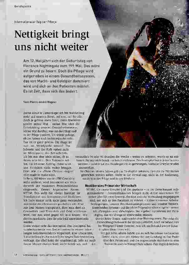 Vorschauseite 1: Nettigkeit bringt uns nicht weiter