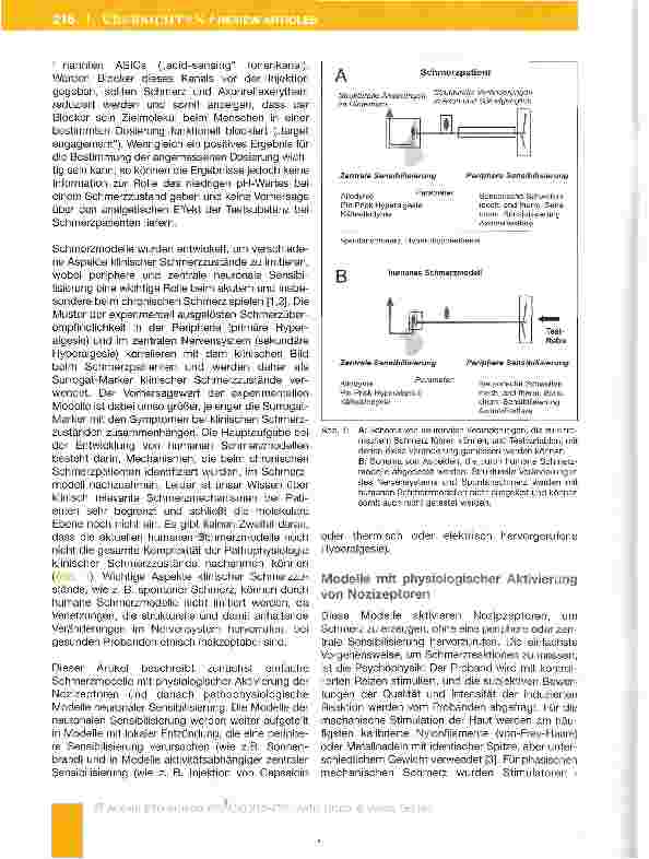 Vorschauseite 2: Humane Schmerzmodelle - Chancen und Limitationen