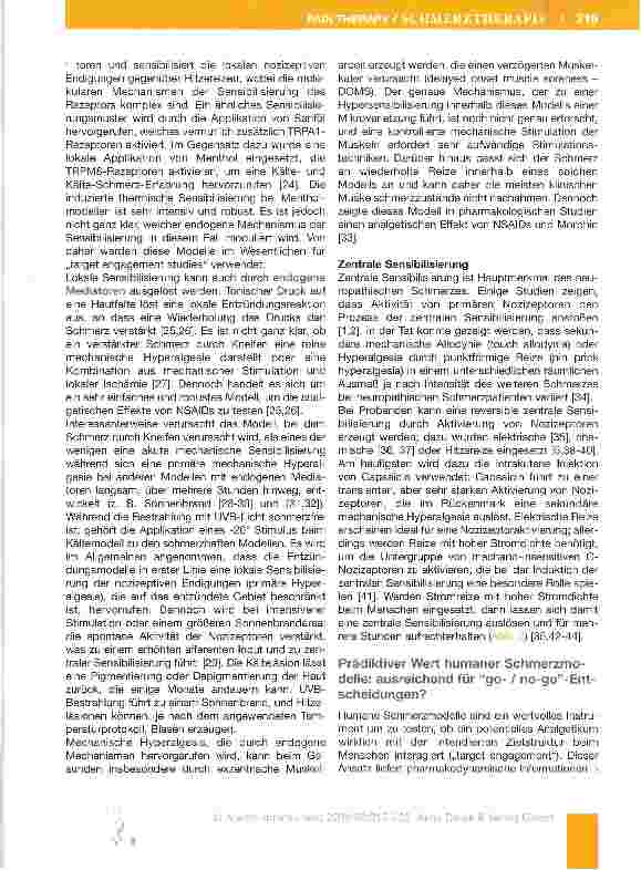 Vorschauseite 5: Humane Schmerzmodelle - Chancen und Limitationen