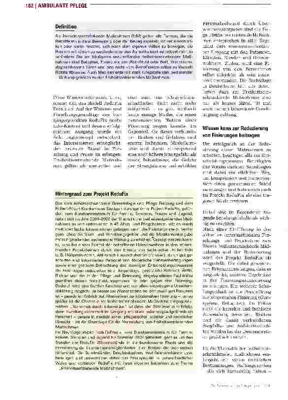 Vorschauseite 2: Weniger ist mehr: Freiheitsentziehende Maßnahmen minimieren