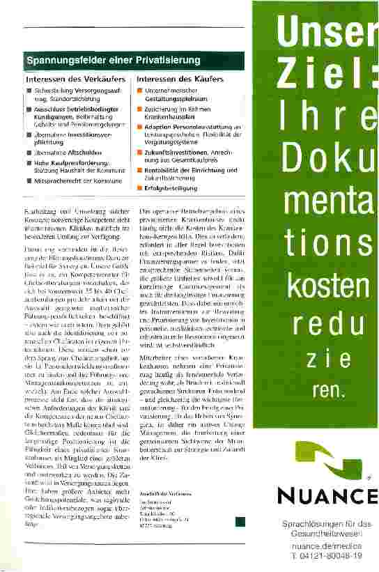 Vorschauseite 2: Die Zeit der einfachen Privatisierungen ist vorbei