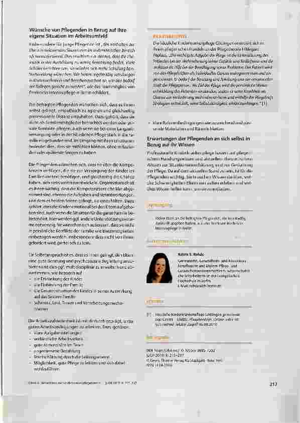 Vorschauseite 3: Bedürfnisse von Kinderkrankenpflegenden in der Interaktion mit den Eltern