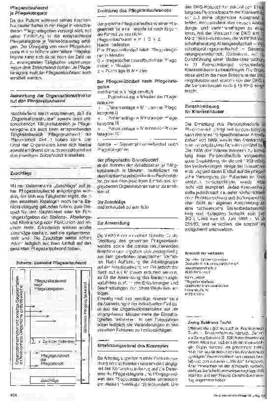 Vorschauseite 3: Eine neue Methode für die Personalbedarfsberechnung im Pflegedienst der Krankenhäuser - analytische Berechnung statt Anhaltszahlen, (2. )-