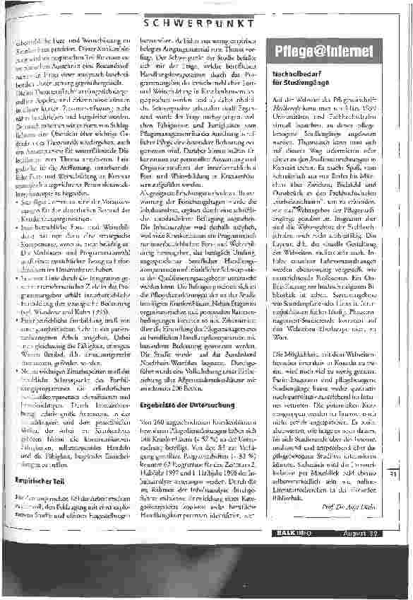 Vorschauseite 2: Zentrales Handlungsfeld leitender Pflegekräfte