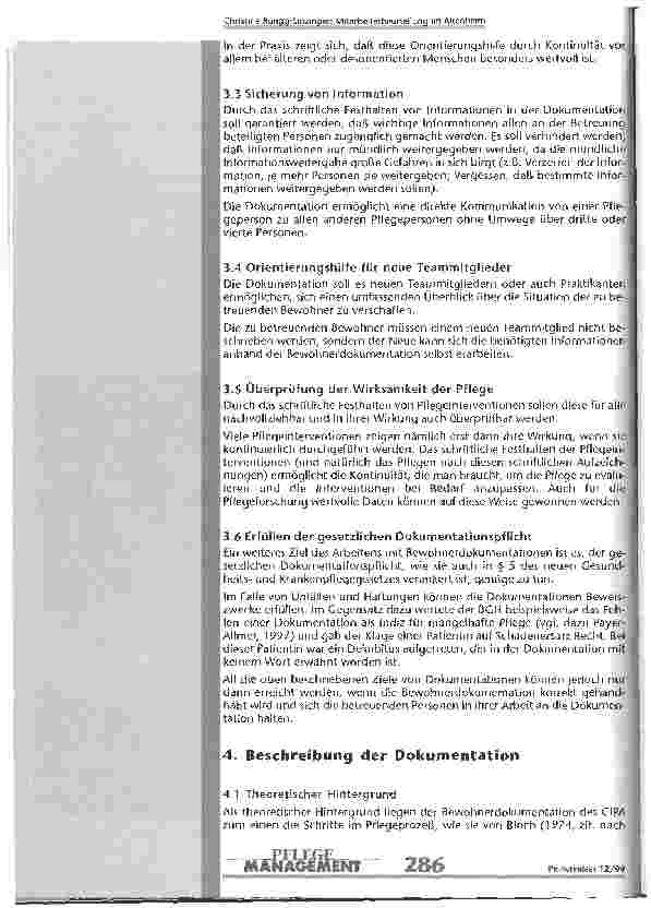 Vorschauseite 3: Bewohnerdokumentation