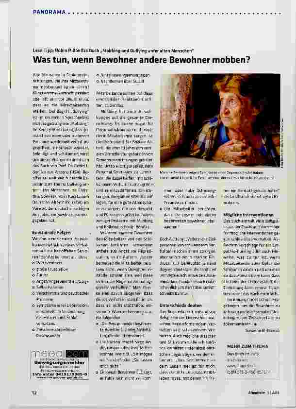 Vorschauseite 1: Was tun, wenn Bewohner andere Bewohner mobben?