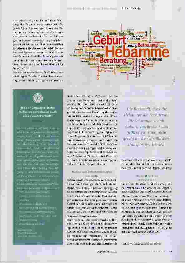 Vorschauseite 4: Gesundheitspolitik: Was geht sie die Hebamme an?