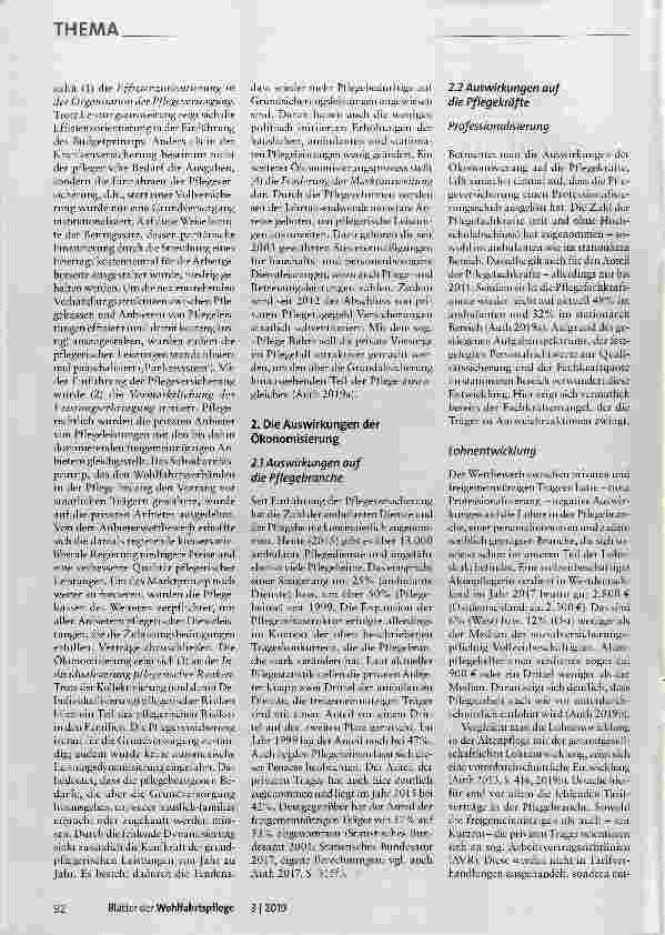 Vorschauseite 2: Pflege in Zeiten der Ökonomisierung