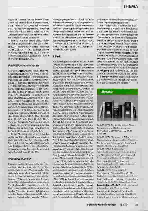Vorschauseite 3: Pflege in Zeiten der Ökonomisierung