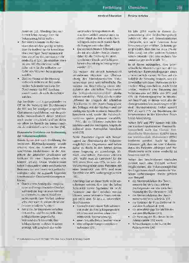 Vorschauseite 5: Perioperative Überwachung des Volumenstatus