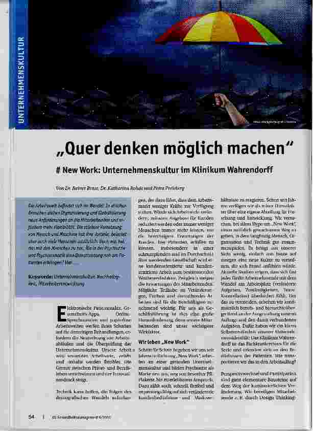 Vorschauseite 1: Quer denken möglich machen