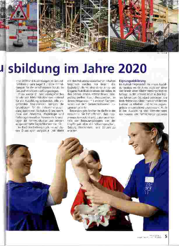 Vorschauseite 2: Die Hebammenausbildung im Jahr 2020