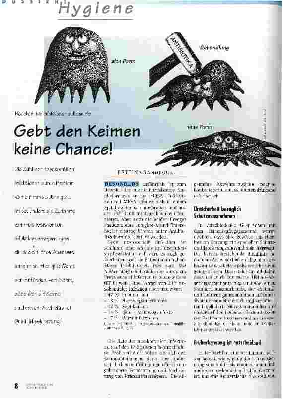 Vorschauseite 1: Gebt den Keimen keine Chance